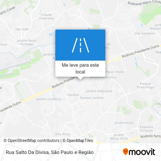 Rua Salto Da Divisa mapa