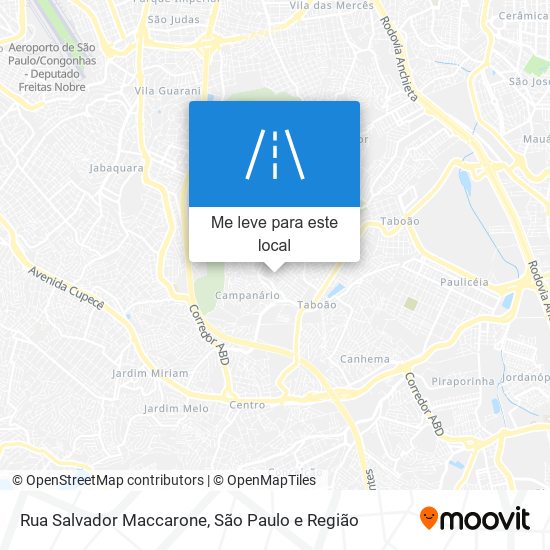 Rua Salvador Maccarone mapa