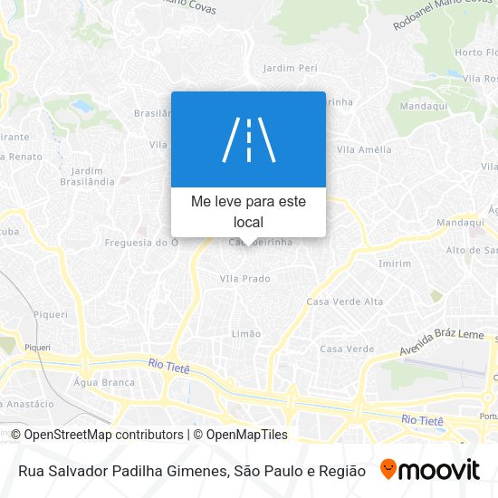 Rua Salvador Padilha Gimenes mapa