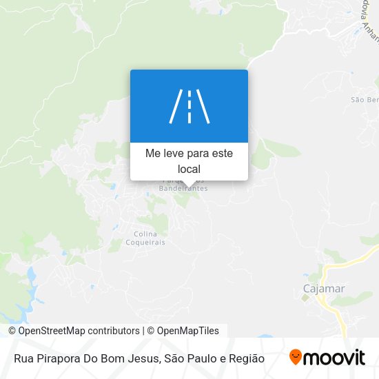 Rua Pirapora Do Bom Jesus mapa