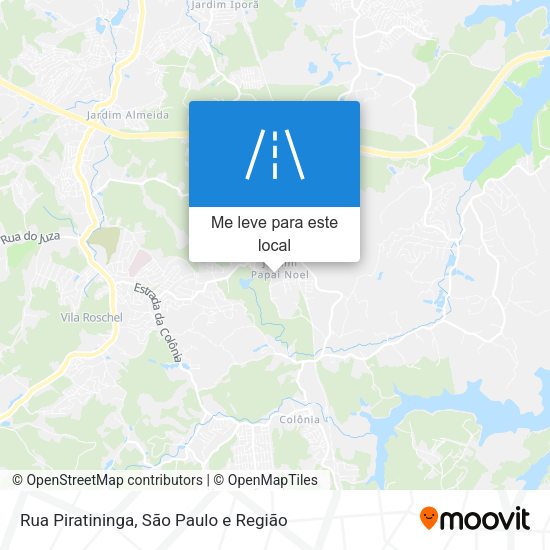 Rua Piratininga mapa