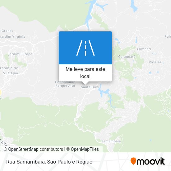 Rua Samambaia mapa