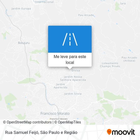 Rua Samuel Feijó mapa