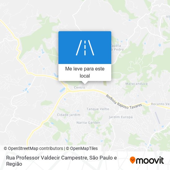 Rua Professor Valdecir Campestre mapa