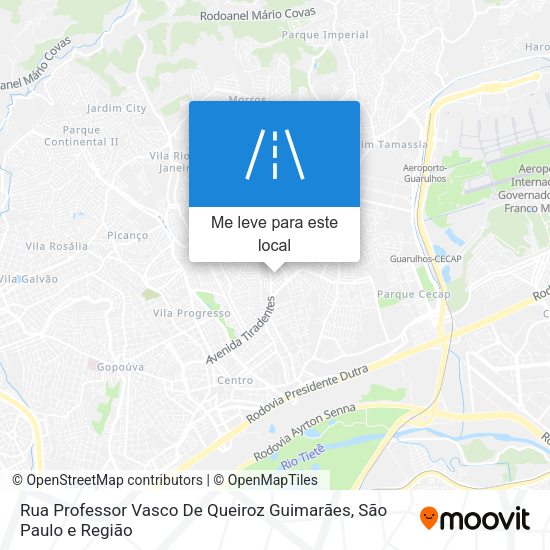 Rua Professor Vasco De Queiroz Guimarães mapa