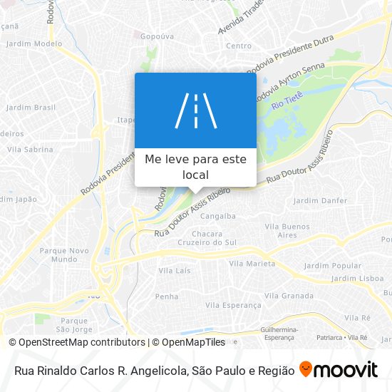 Rua Rinaldo Carlos R. Angelicola mapa