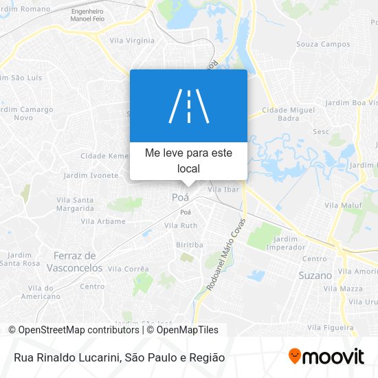 Rua Rinaldo Lucarini mapa