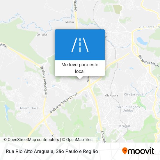 Rua Rio Alto Araguaia mapa