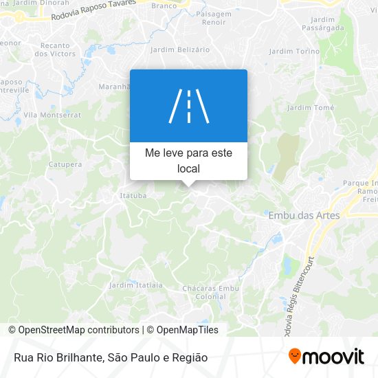 Rua Rio Brilhante mapa