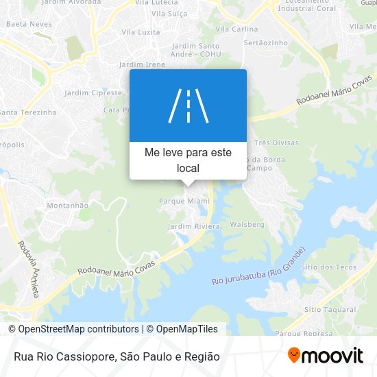 Rua Rio Cassiopore mapa