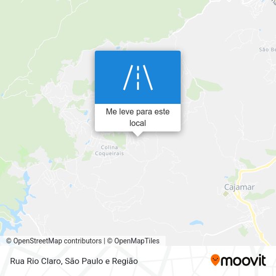 Rua Rio Claro mapa