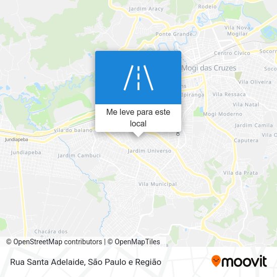 Rua Santa Adelaide mapa