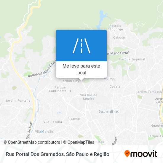 Rua Portal Dos Gramados mapa