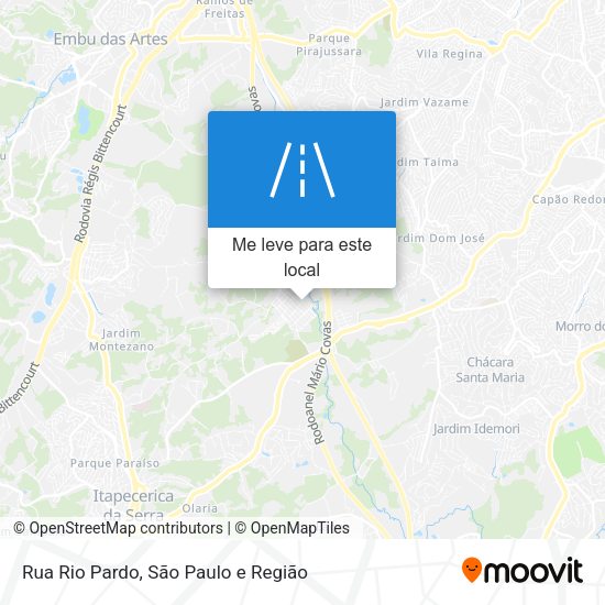 Rua Rio Pardo mapa