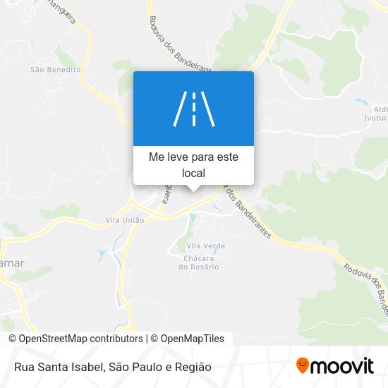 Rua Santa Isabel mapa