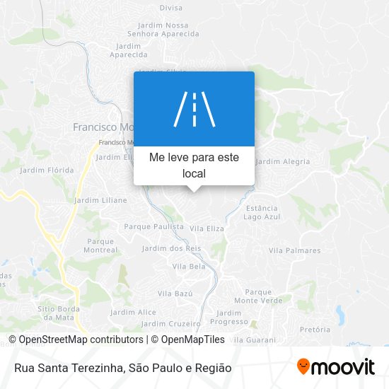 Rua Santa Terezinha mapa