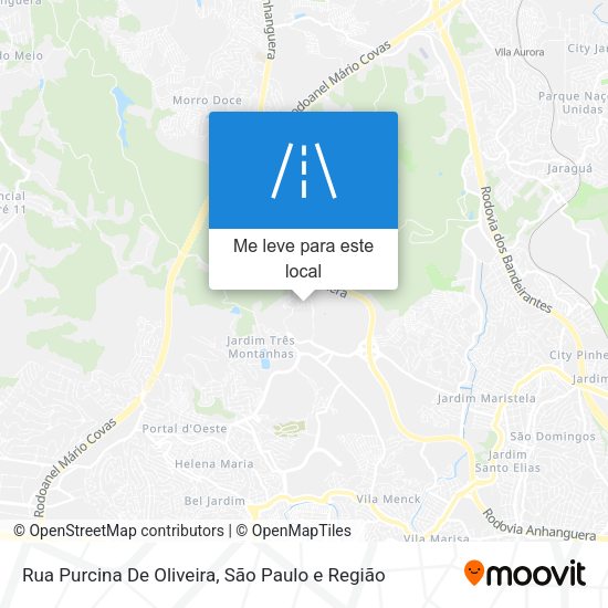 Rua Purcina De Oliveira mapa
