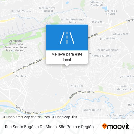 Rua Santa Eugênia De Minas mapa