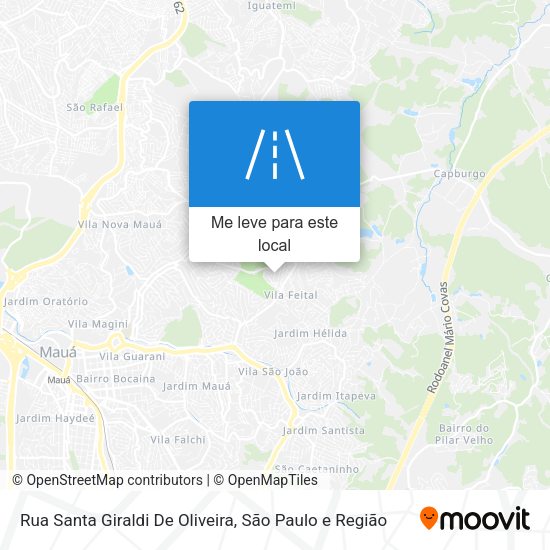 Rua Santa Giraldi De Oliveira mapa