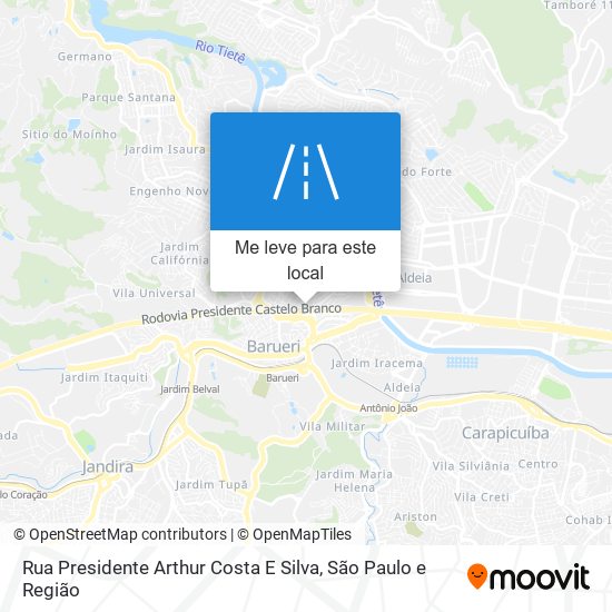 Rua Presidente Arthur Costa E Silva mapa
