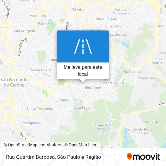 Rua Quartim Barbosa mapa