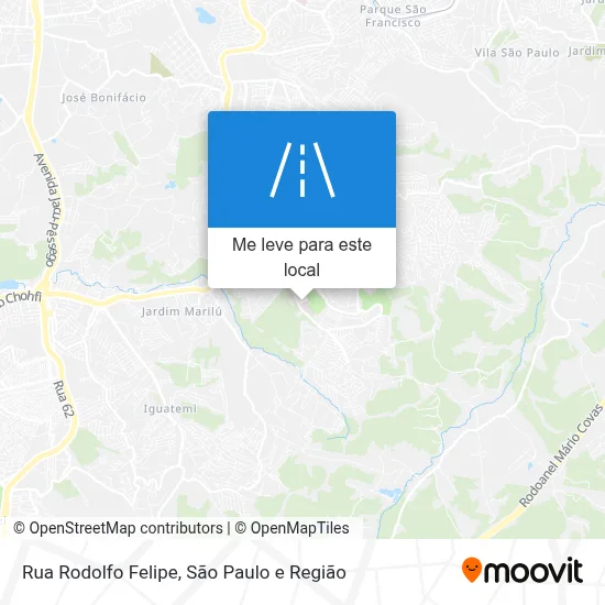 Rua Rodolfo Felipe mapa