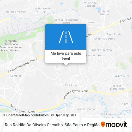 Rua Roldão De Oliveira Carvalho mapa