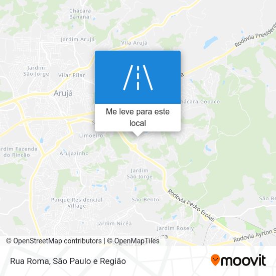 Rua Roma mapa