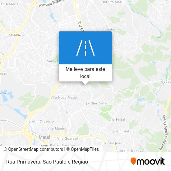 Rua Primavera mapa