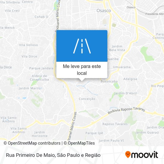 Rua Primeiro De Maio mapa
