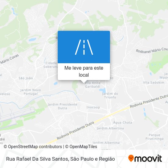 Rua Rafael Da Silva Santos mapa