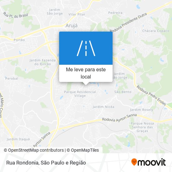 Rua Rondonia mapa