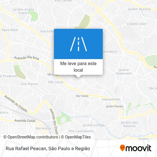 Rua Rafael Peacan mapa