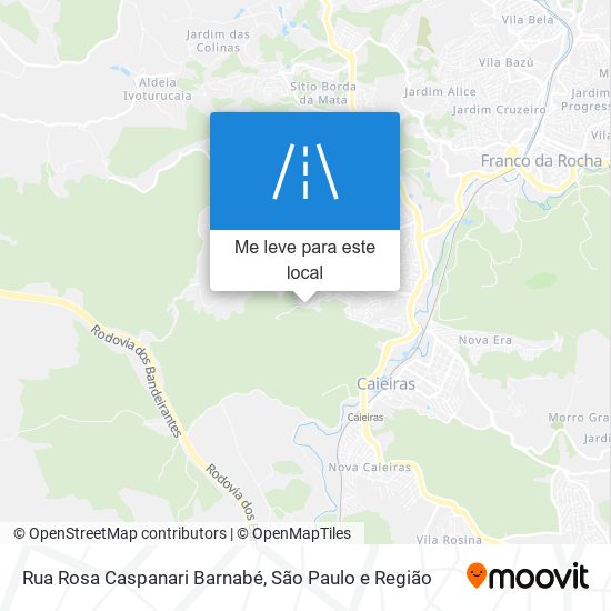 Rua Rosa Caspanari Barnabé mapa