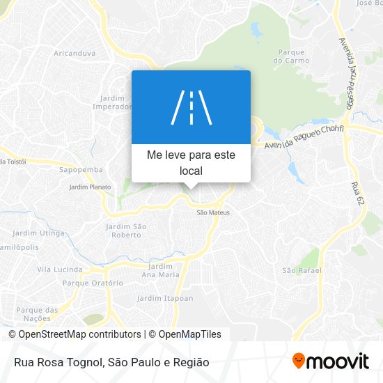 Rua Rosa Tognol mapa