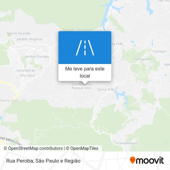Rua Peroba mapa
