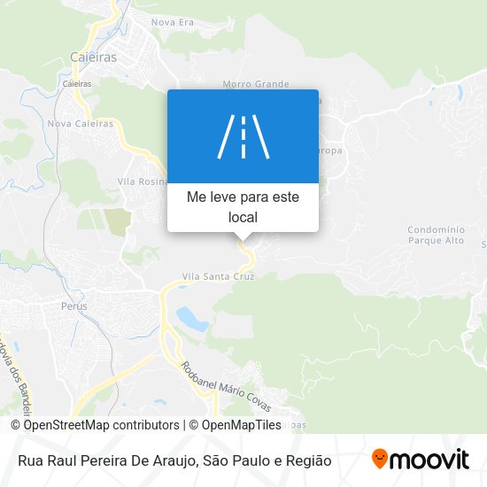 Rua Raul Pereira De Araujo mapa