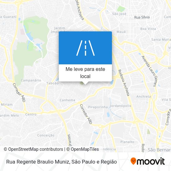 Rua Regente Braulio Muniz mapa