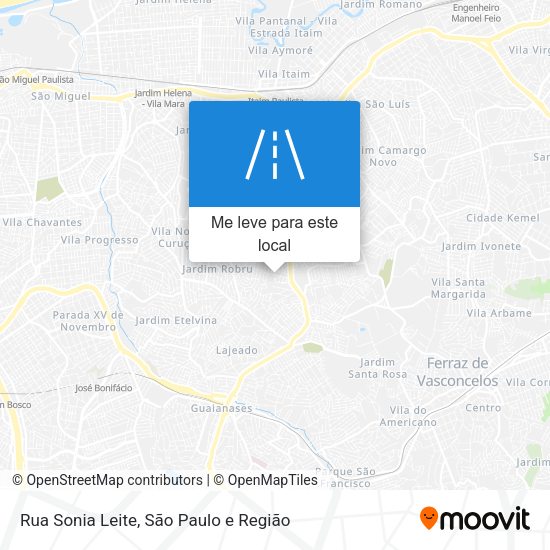 Rua Sonia Leite mapa