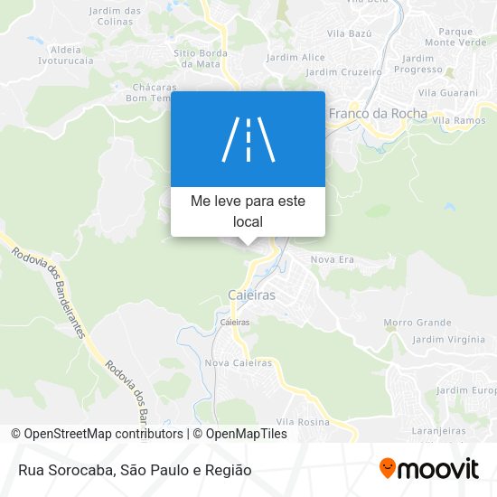 Rua Sorocaba mapa