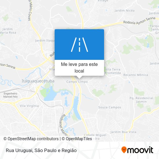 Rua Uruguai mapa