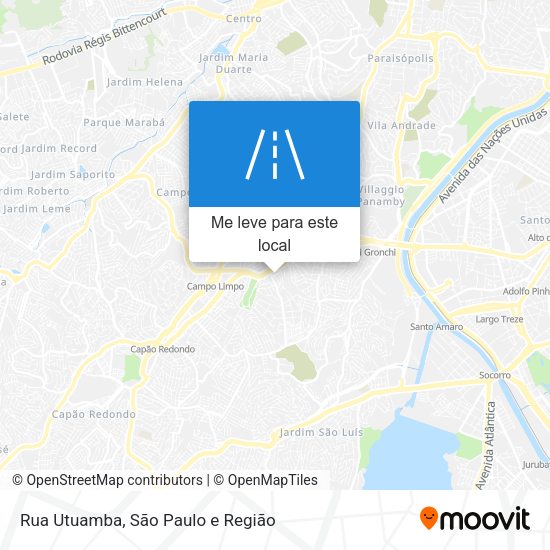 Rua Utuamba mapa