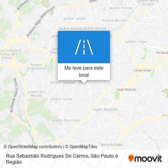 Rua Sebastião Rodrigues Do Carmo mapa