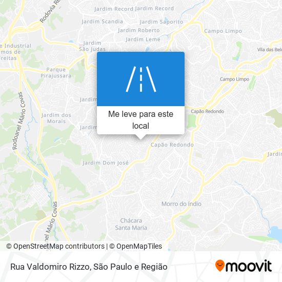 Rua Valdomiro Rizzo mapa