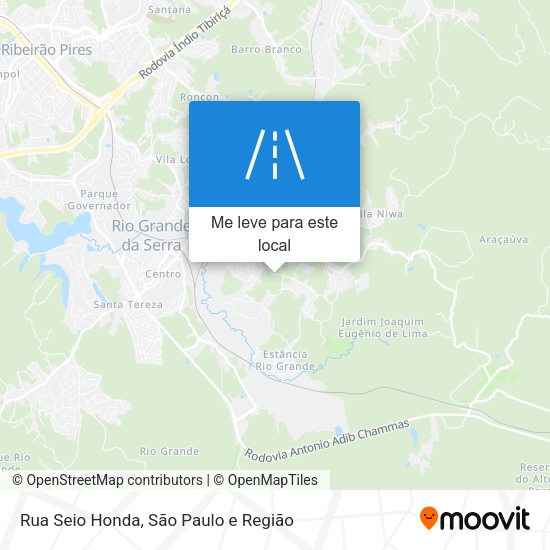 Rua Seio Honda mapa
