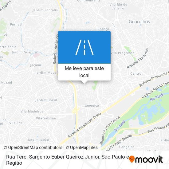 Rua Terc. Sargento Euber Queiroz Junior mapa