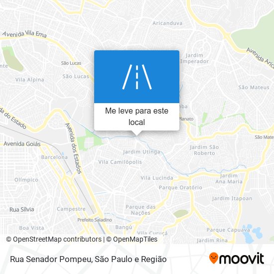 Rua Senador Pompeu mapa