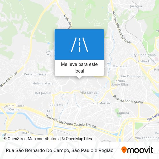 Rua São Bernardo Do Campo mapa