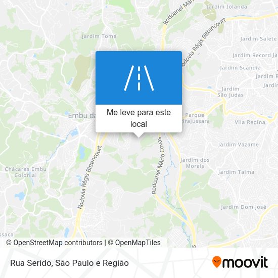 Rua Serido mapa