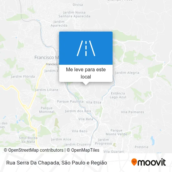 Rua Serra Da Chapada mapa